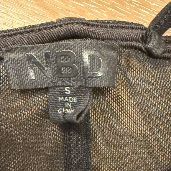 NBD REVOLVE Leah Mini Dress Black Corset Size Small - Picture 4 of 4